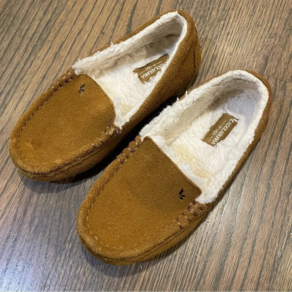 Koolaburra by UGG Suede Moccasin Slipper Shoes Size 12 Brown